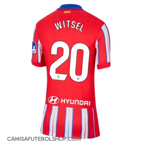 Camisa de time de futebol Atletico Madrid Axel Witsel #20 Replicas 1º Equipamento Feminina 2024-25 Manga Curta